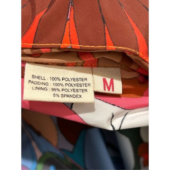 CeliaB Snowdon Quilted Tie Belt Floral Reversible Coat Multicolor Women's Medium - Picture 12 of 14